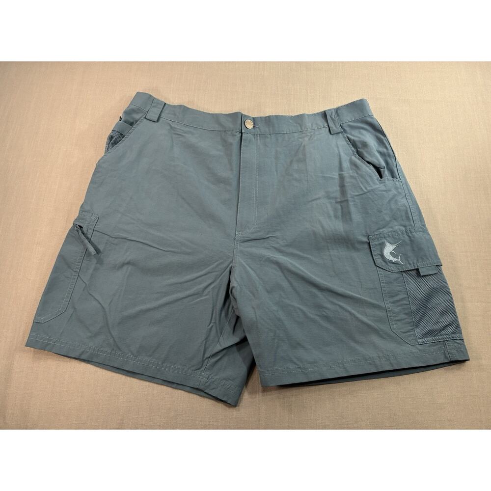 Reel Legends Tarpon Fishing Shorts Mens XL NWT Blue Stretch Performance